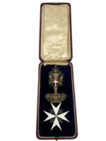 WW1 Austrian Order of the Knights of Malta Commanders Cross In Case