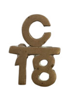WW1 Canadian CEF 18th Battalion C Bar 18 Collar Insignia Single
