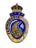 WW2 Canadian Ontario Farms Service Force Farmette Brigade Lapel Badge