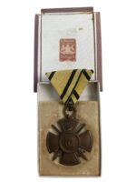 WW1 Imperial German Wurttemberg Wilhelm Cross with Swords Medal Full Size In Box of Issue