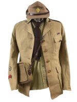 WW2 Canadian Women's Army Corps CWAC Sergeant Tropical Tunic Grouping With Shirt Hat Purse Tie