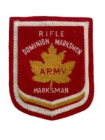 Canadian Army Dominion Marksmen Rifle Marksman Red Patch Canadian Army Dominion Marksmen Rifle Marksman Red Patch