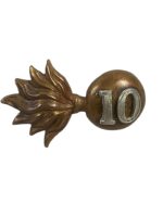 Pre WW1 Canadian CEF 10th Royal Grenadiers Collar Insignia Single Pre WW1 Canadian CEF 10th Royal Grenadiers Collar Insignia Single