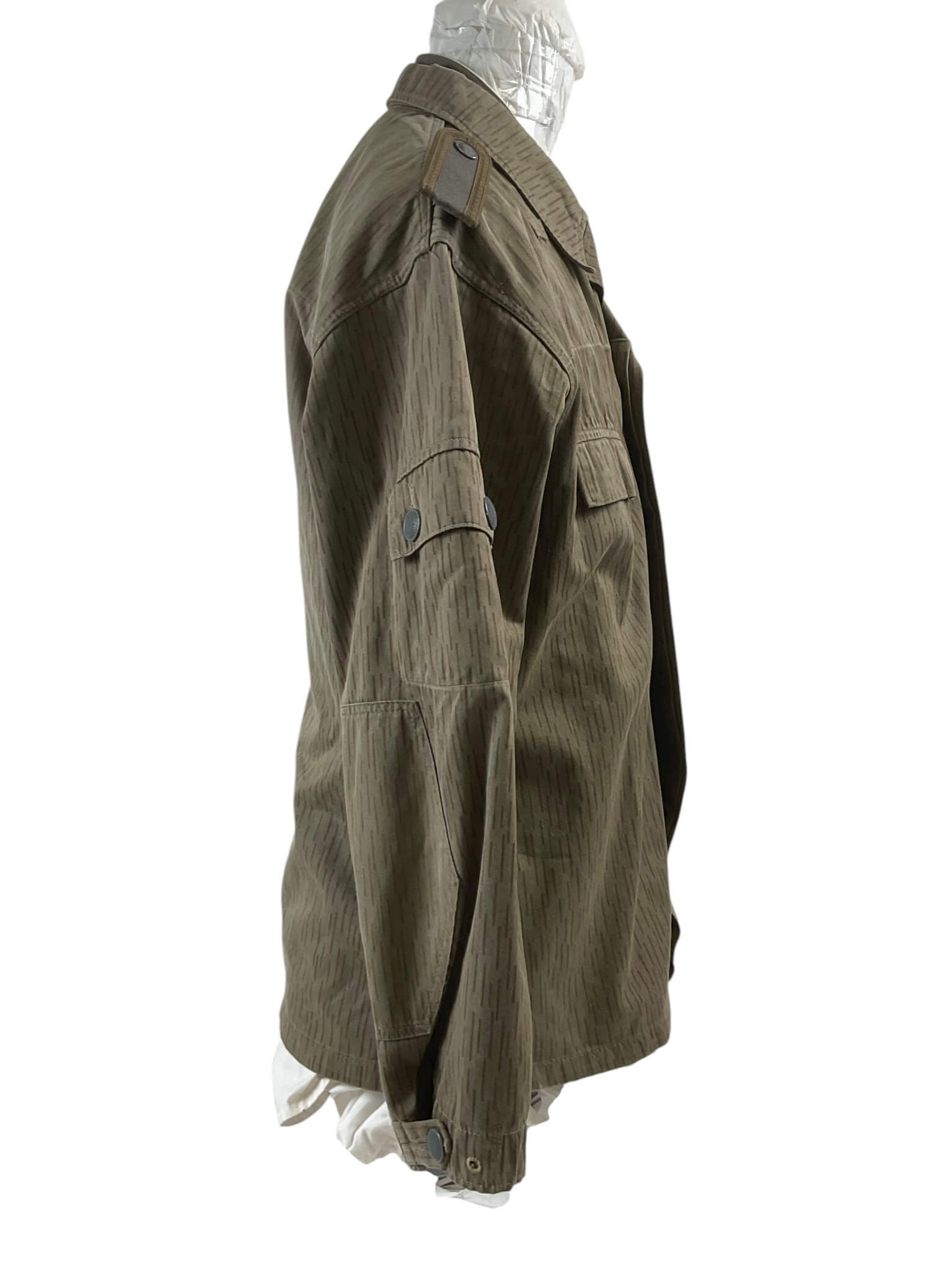 East German Rain Pattern Camouflage Jacket and Pants With White Long Sleeve Shirt East German Rain Pattern Camouflage Jacket and Pants With White Long Sleeve Shirt