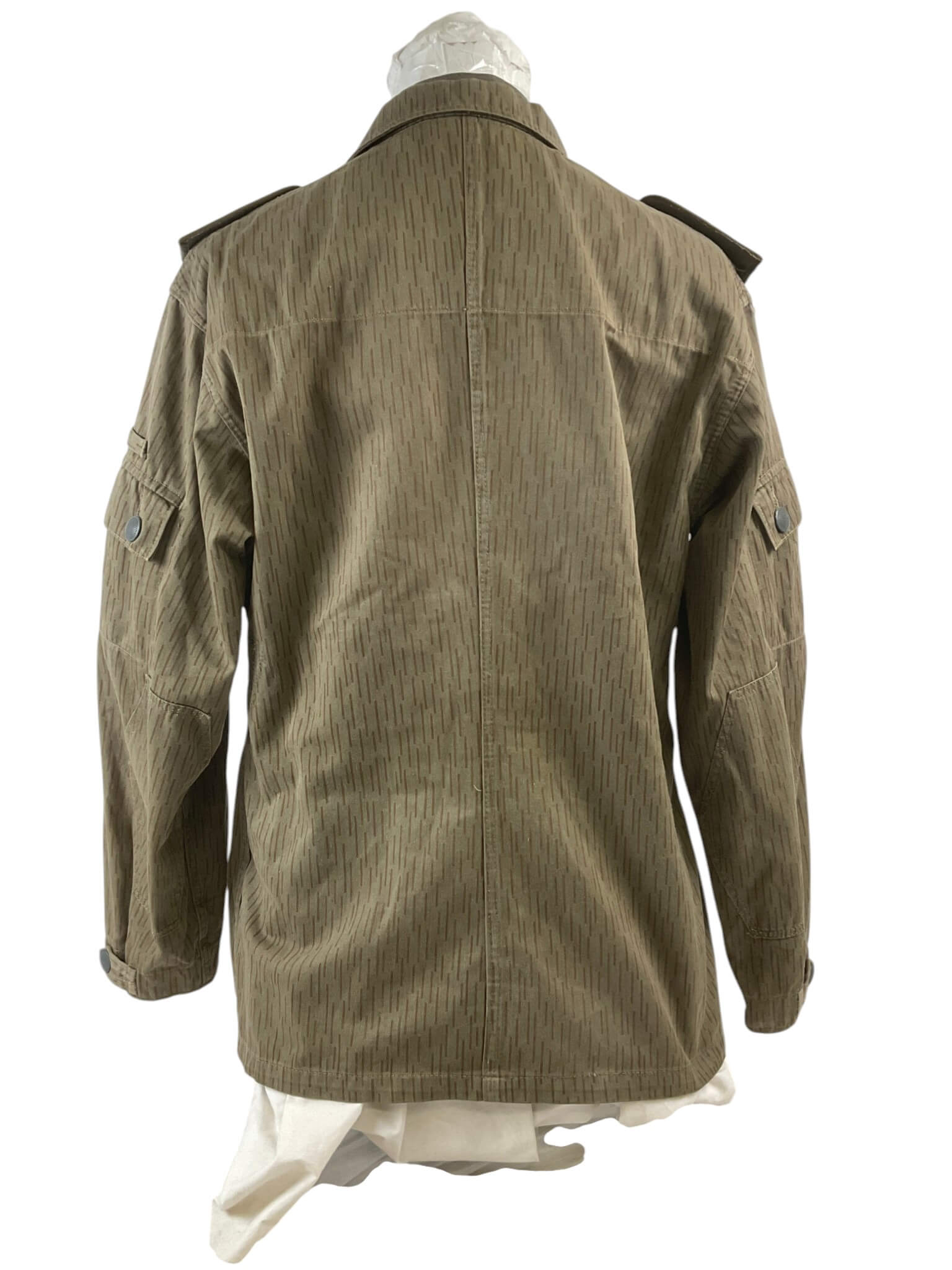 East German Rain Pattern Camouflage Jacket and Pants With White Long Sleeve Shirt East German Rain Pattern Camouflage Jacket and Pants With White Long Sleeve Shirt