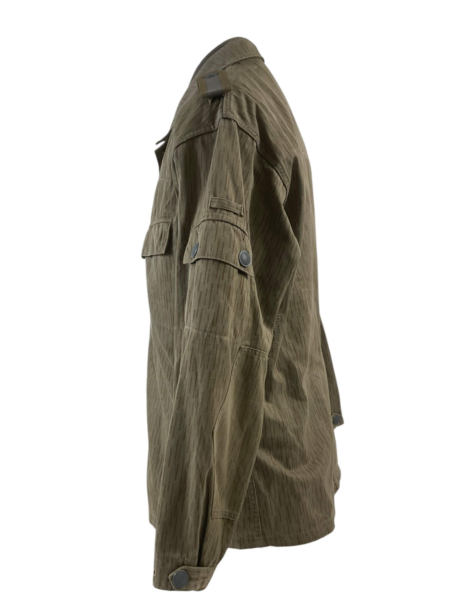 East German Rain Pattern Camouflage Jacket and Pants With White Long Sleeve Shirt East German Rain Pattern Camouflage Jacket and Pants With White Long Sleeve Shirt