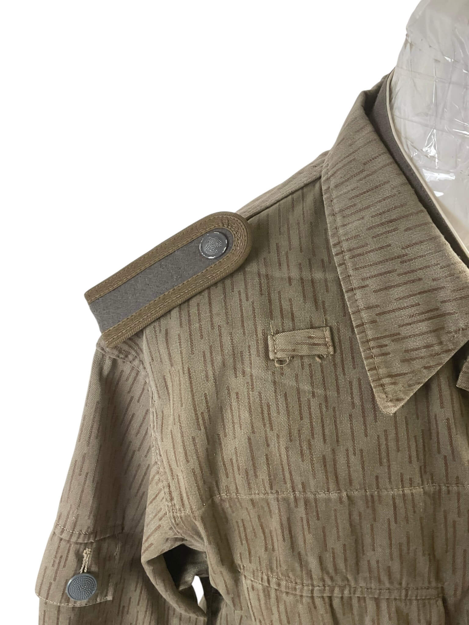 East German Rain Pattern Camouflage Jacket and Pants With White Long Sleeve Shirt East German Rain Pattern Camouflage Jacket and Pants With White Long Sleeve Shirt