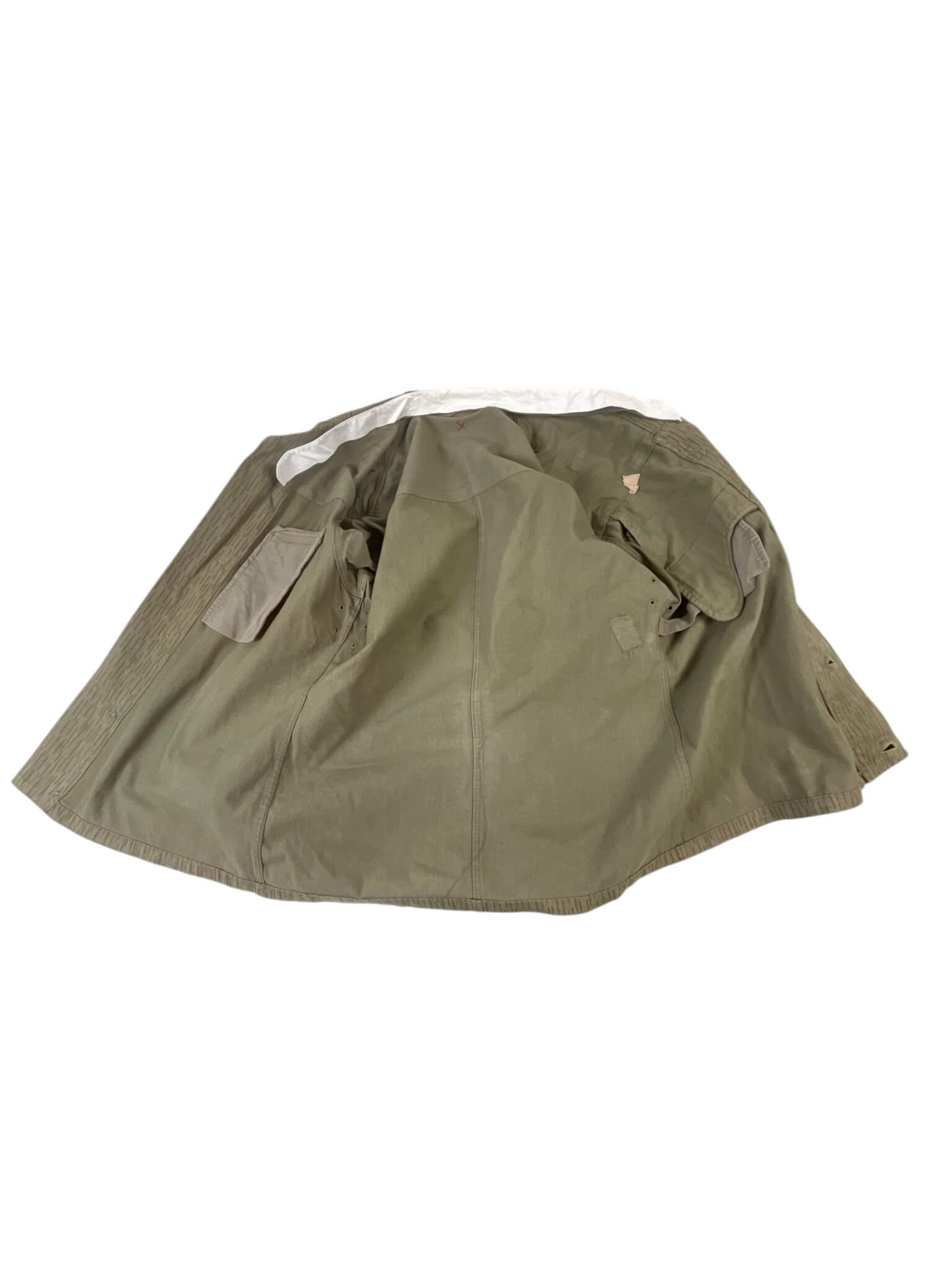 East German Rain Pattern Camouflage Jacket and Pants With White Long Sleeve Shirt East German Rain Pattern Camouflage Jacket and Pants With White Long Sleeve Shirt