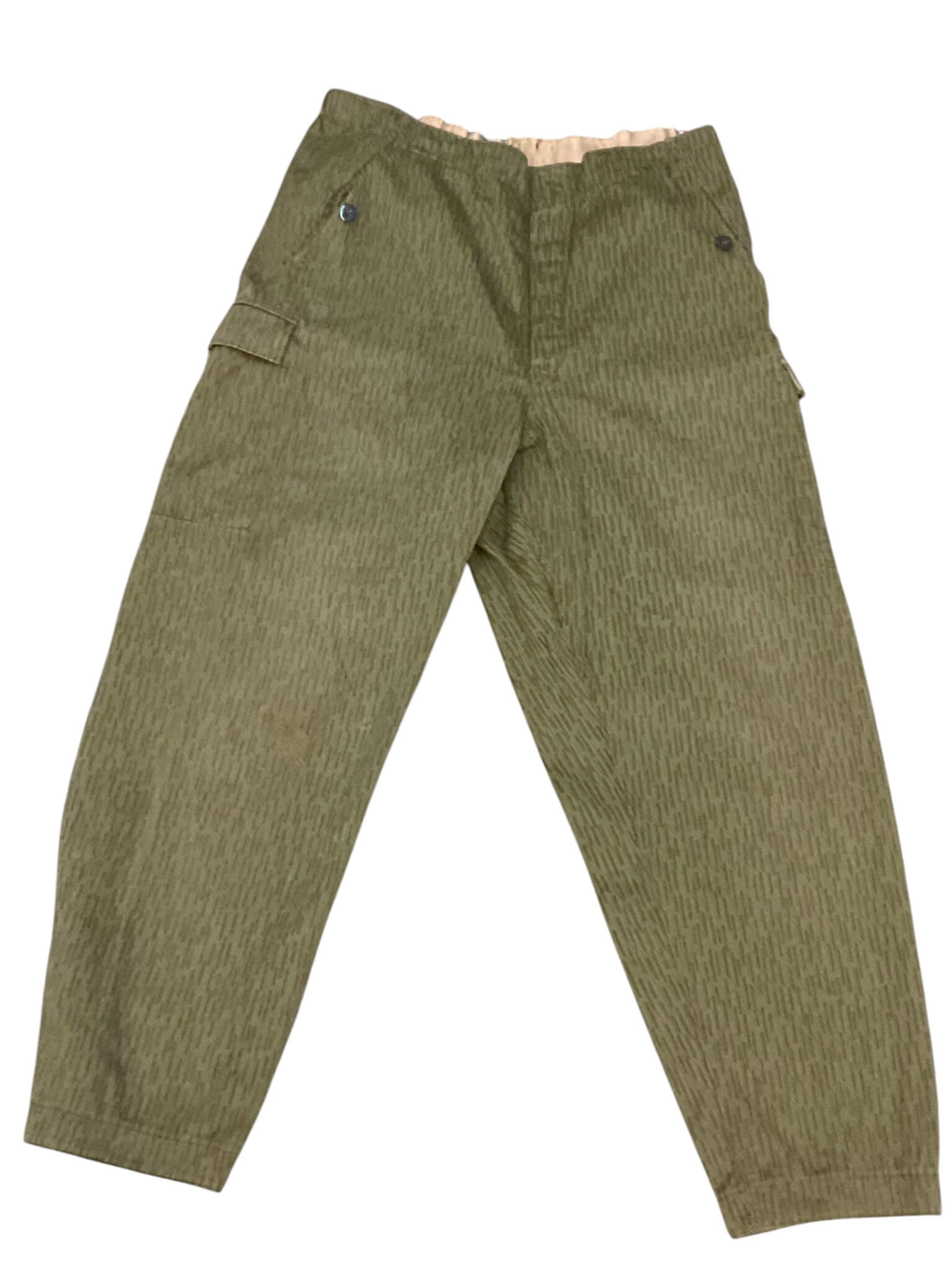 East German Rain Pattern Camouflage Jacket and Pants With White Long Sleeve Shirt East German Rain Pattern Camouflage Jacket and Pants With White Long Sleeve Shirt