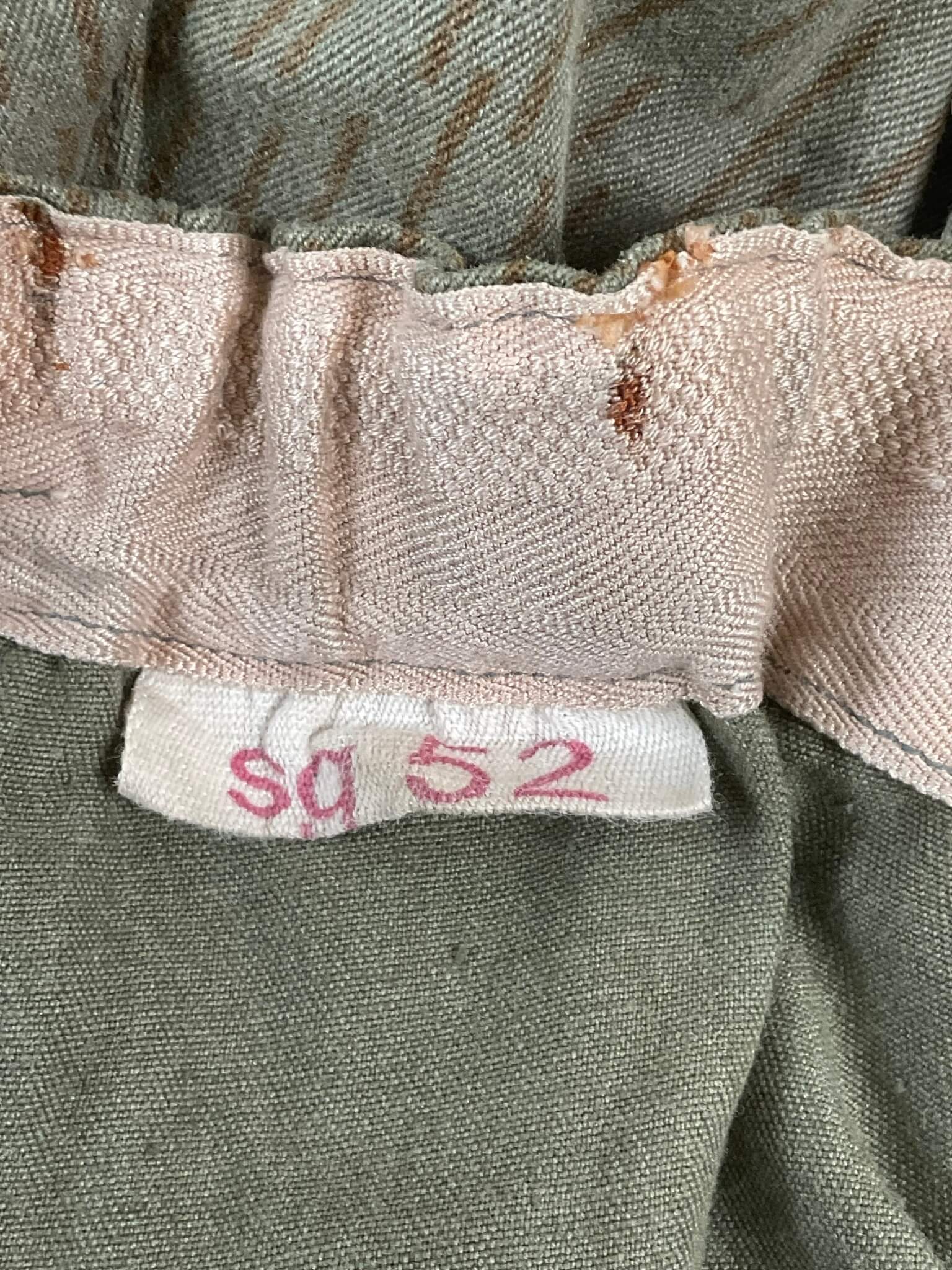 East German Rain Pattern Camouflage Jacket and Pants With White Long Sleeve Shirt East German Rain Pattern Camouflage Jacket and Pants With White Long Sleeve Shirt