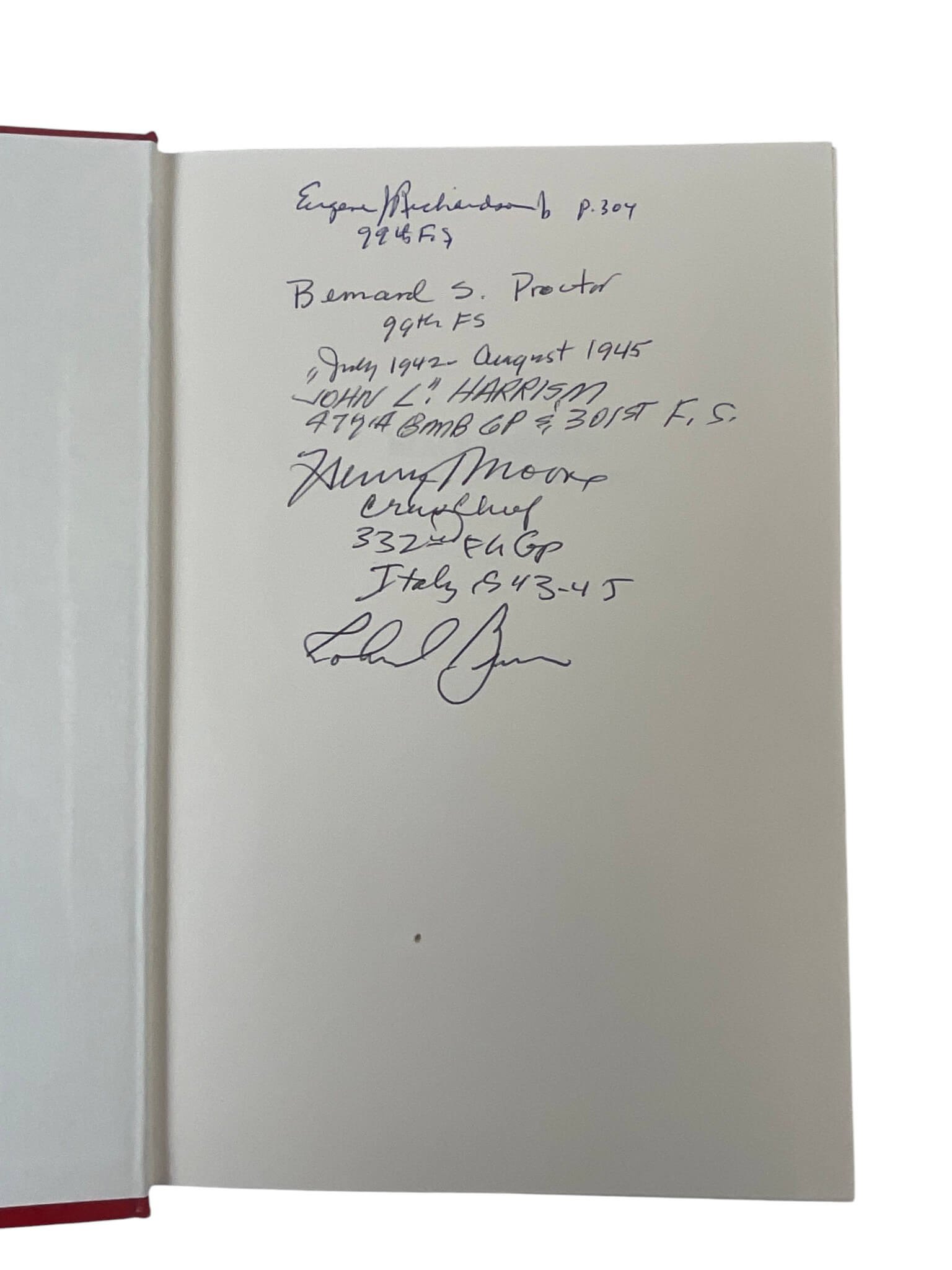 WW2 US USAAF Black Knights The Story of the Tuskegee Airmen Signed Used Hardcover Reference Book WW2 US USAAF Black Knights The Story of the Tuskegee Airmen Signed Used Hardcover Reference Book