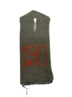 WW1 Imperial German 190th Infantry Feldgrau Shoulder Board Insignia Single