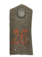 WW1 Imperial German 26th Infantry Feldgrau Shoulder Board Insignia Single