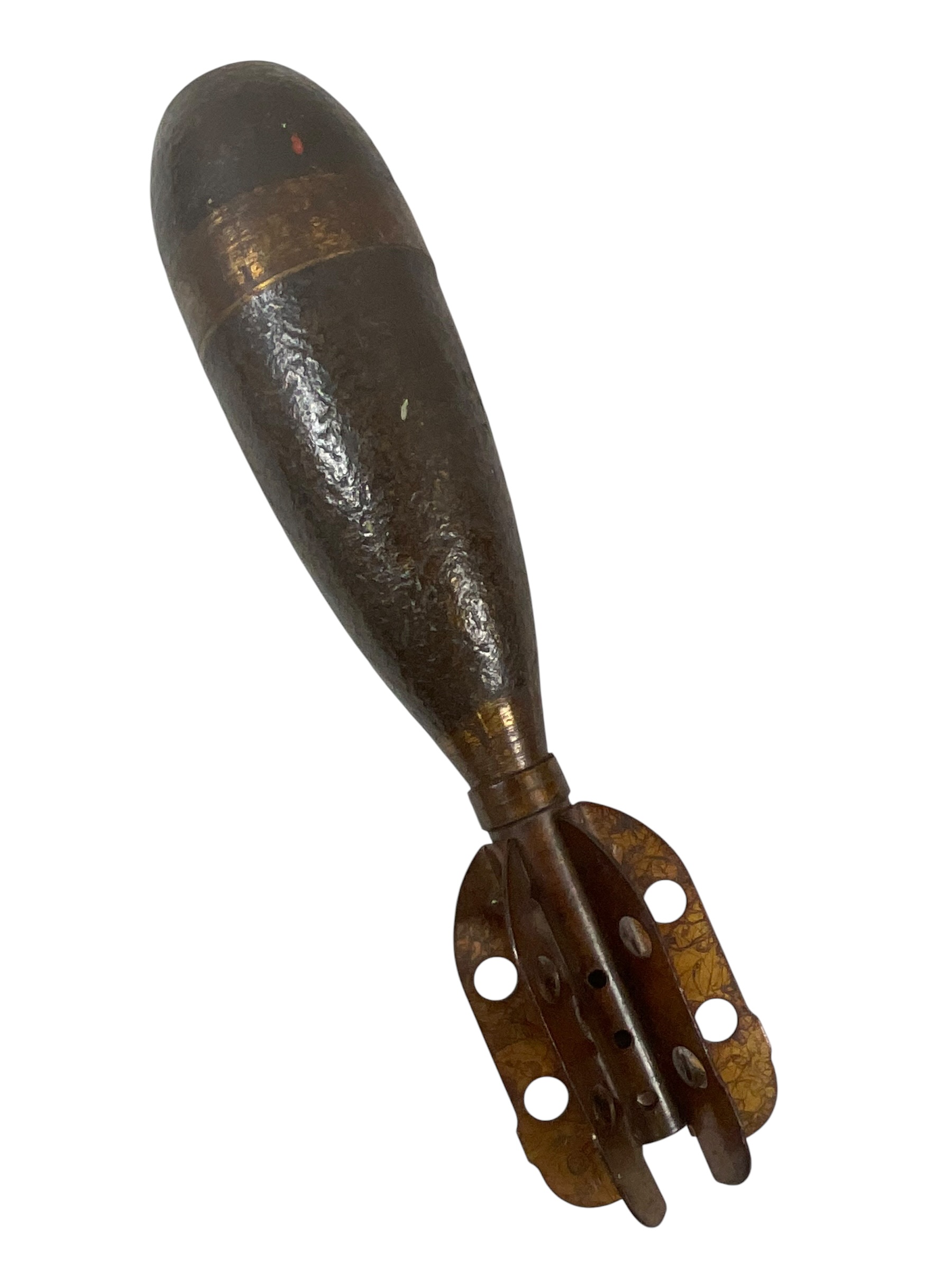 WW2 British 3 Inch Mortar Round INERT Broad Arrowed Dated 1945 WW2 British 3 Inch Mortar Round INERT Broad Arrowed Dated 1945