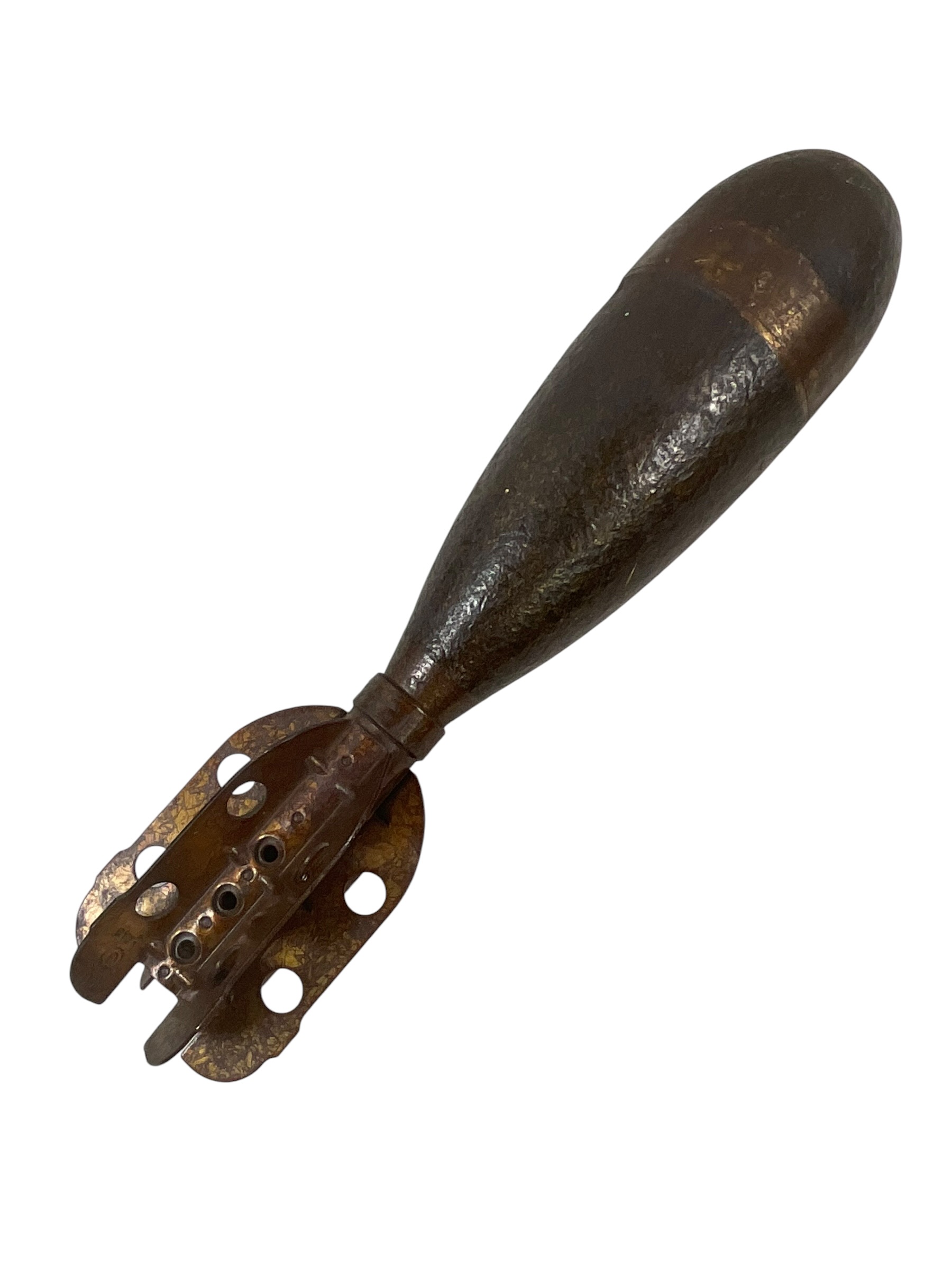 WW2 British 3 Inch Mortar Round INERT Broad Arrowed Dated 1945 WW2 British 3 Inch Mortar Round INERT Broad Arrowed Dated 1945