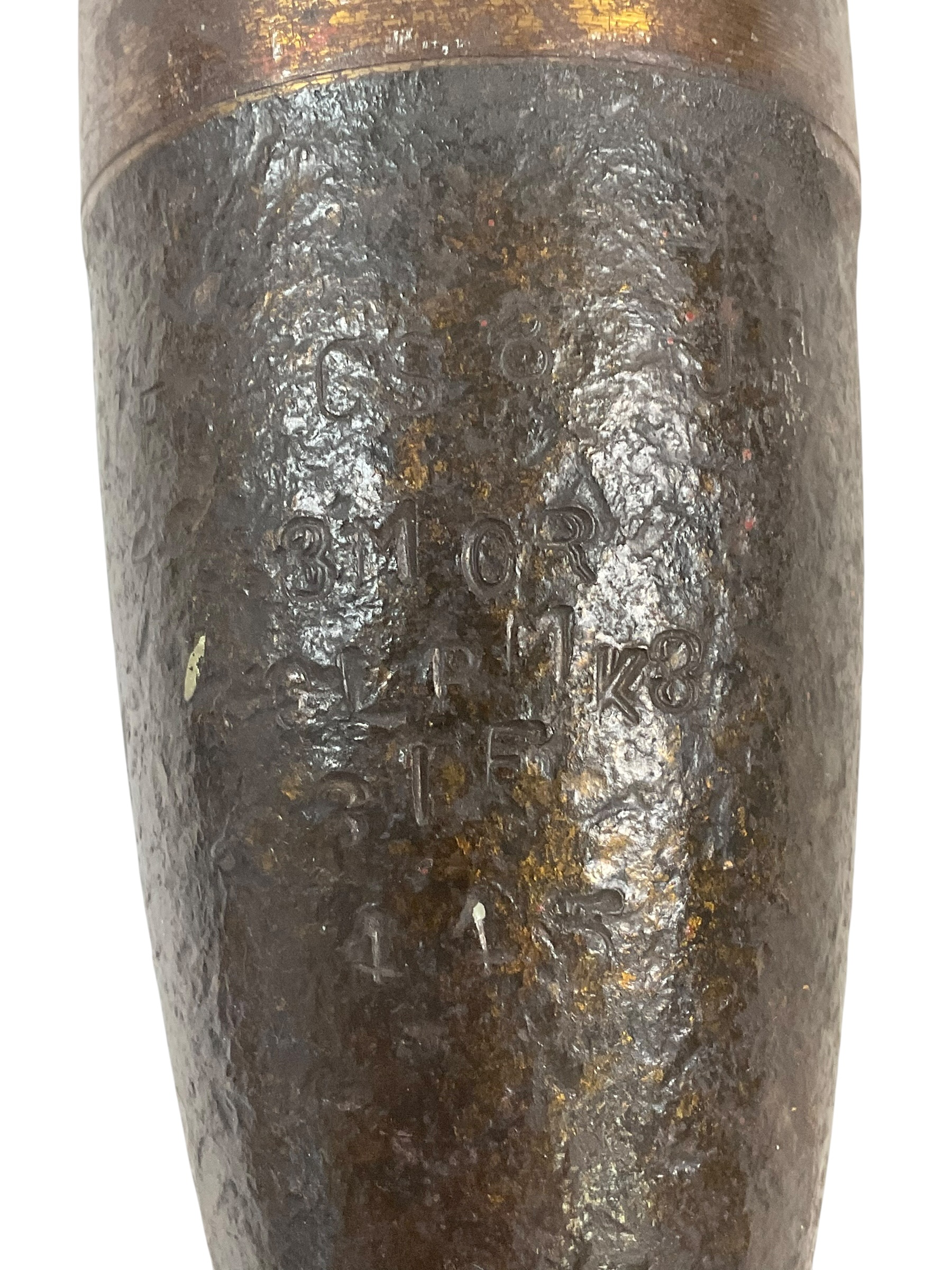 WW2 British 3 Inch Mortar Round INERT Broad Arrowed Dated 1945 WW2 British 3 Inch Mortar Round INERT Broad Arrowed Dated 1945