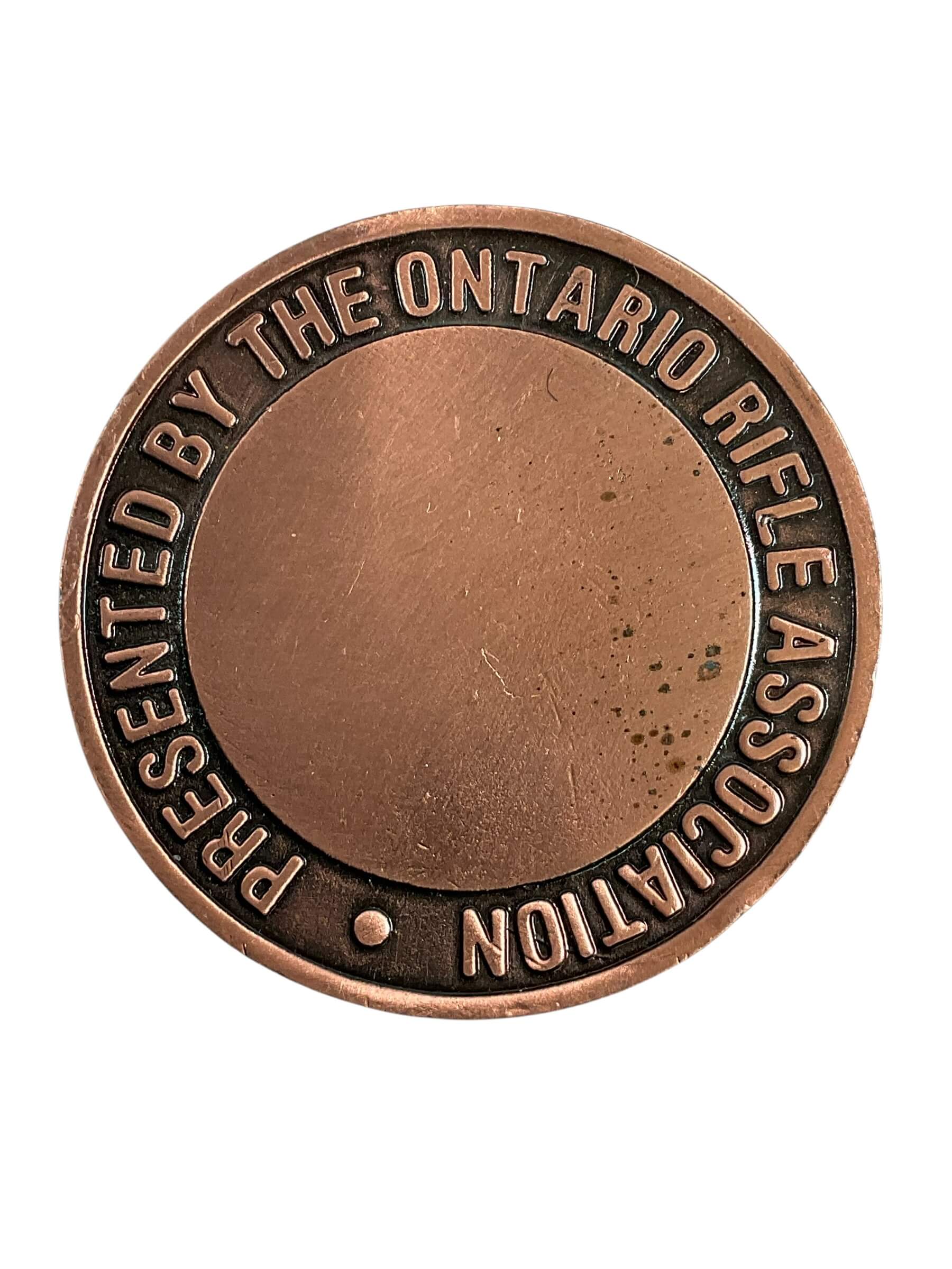 Canadian Ontario Rifle Association Coin Canadian Ontario Rifle Association Coin