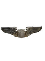 WW2 US USAF Pilots Wings Maker Gems Co Sterling Silver