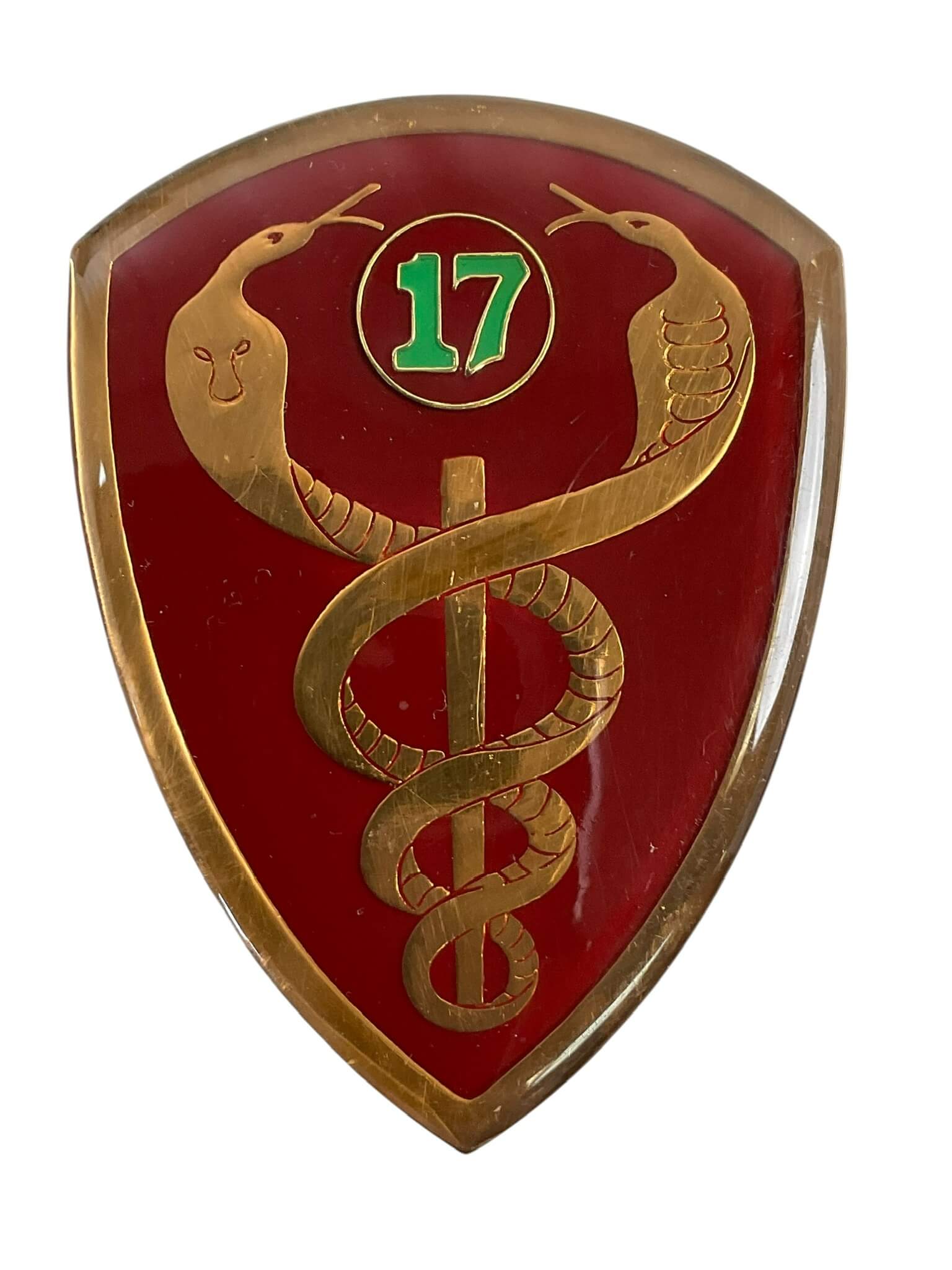 South African 17 Military Hospital Shoulder Flash Badge South African 17 Military Hospital Shoulder Flash Badge
