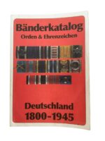 German Ribbon Catalog Orders and Decorations 1800-1945 GERMAN TEXT Used Softcover Reference Book