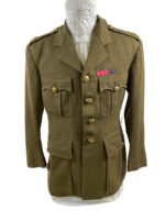 WW2 Canadian Edmonton Fusiliers Officer's Service Dress With BEM Ribbon