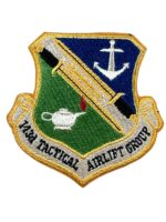 US USAF 143rd Tactical Airlift Group Squadron Patch US USAF 143rd Tactical Airlift Group Squadron Patch