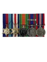 WW2 Canadian Medal Group X 5 Full Size Plated