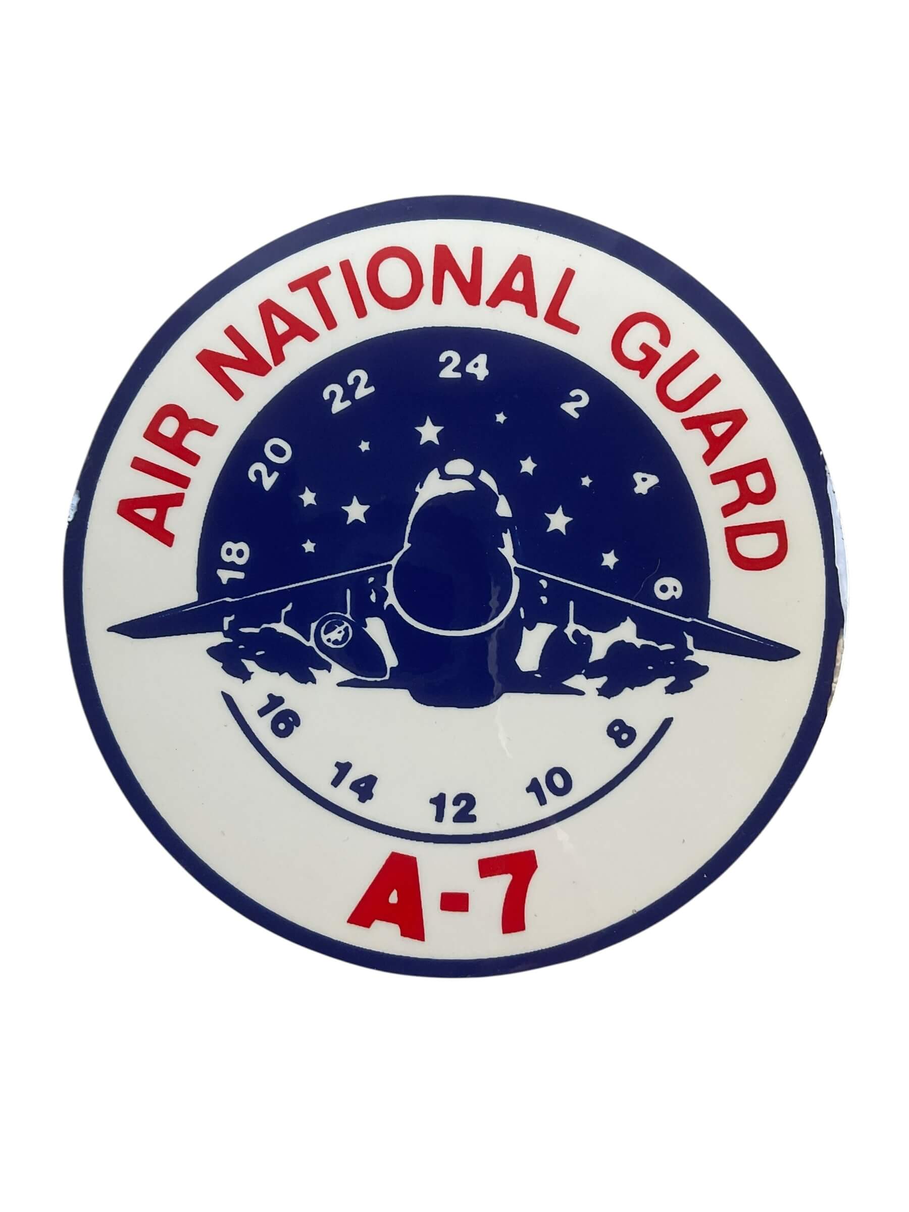 US USAF Air National Guard A-7 Sticker US USAF Air National Guard A-7 Sticker