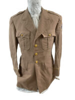 WW2 US USAAF 12th Air Force Named Officer's Tan 4 Pocket Jacket WW2 US USAAF 12th Air Force Named Officer's Tan 4 Pocket Jacket