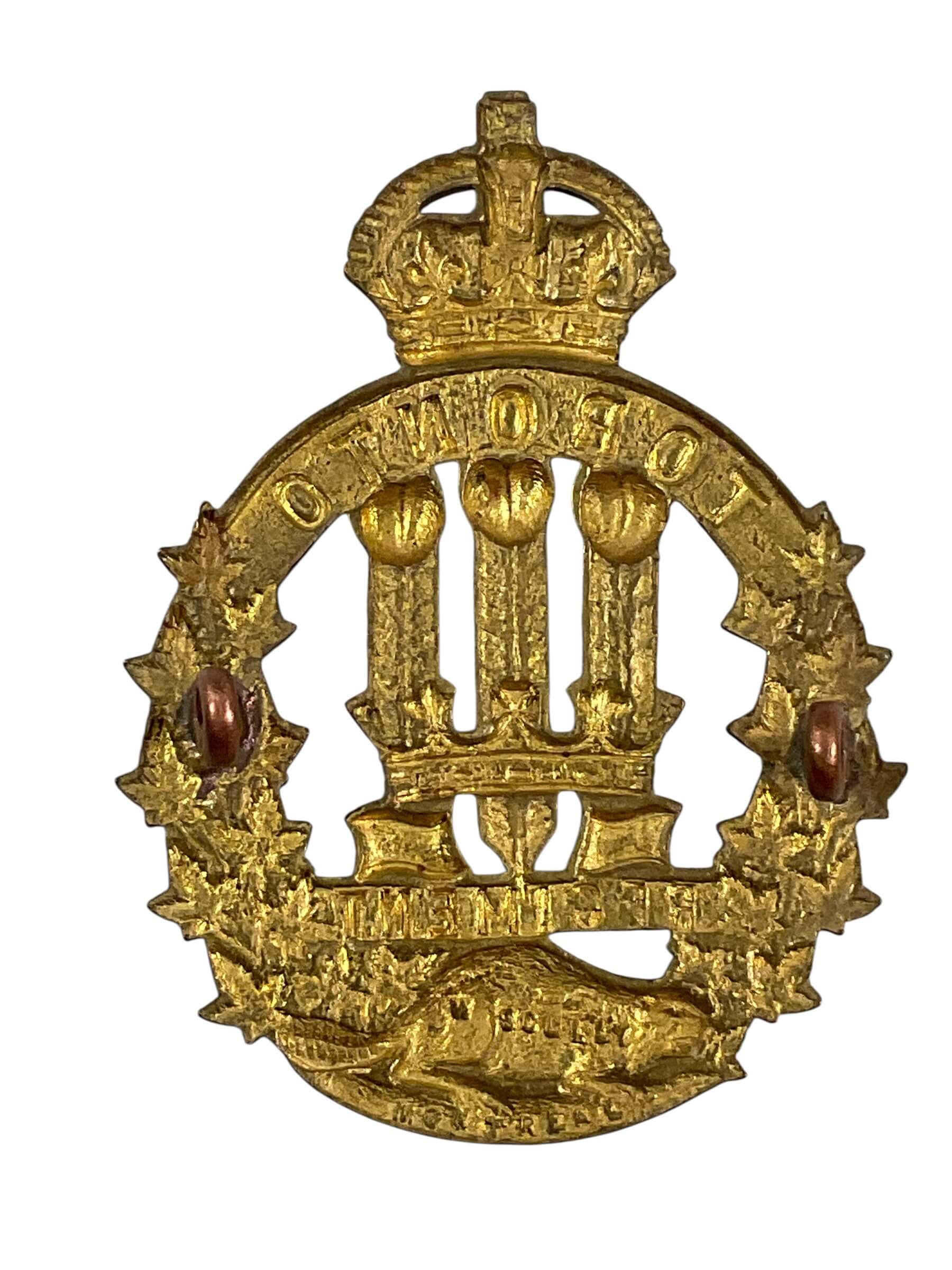 Canadian 3rd Toronto Regiment Cap Badge Canadian 3rd Toronto Regiment Cap Badge