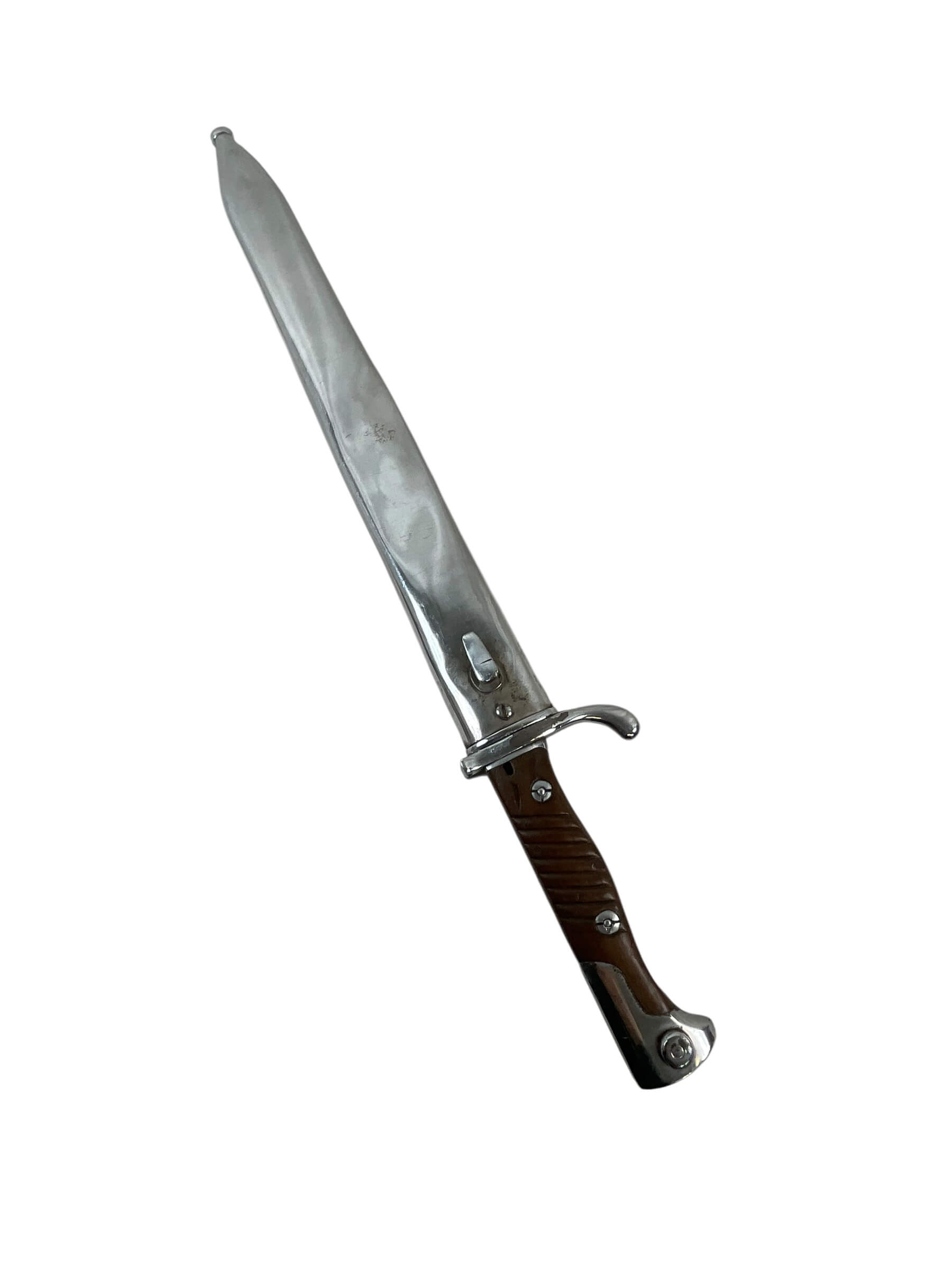 WW1 Imperial German C.G. Haenel Suhl S98 Bayonet and Scabbard Chromed WW1 Imperial German C.G. Haenel Suhl S98 Bayonet and Scabbard Chromed