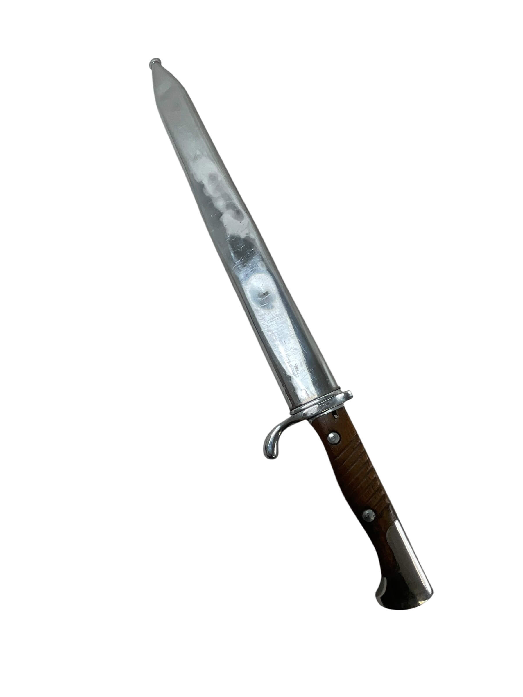 WW1 Imperial German C.G. Haenel Suhl S98 Bayonet and Scabbard Chromed WW1 Imperial German C.G. Haenel Suhl S98 Bayonet and Scabbard Chromed