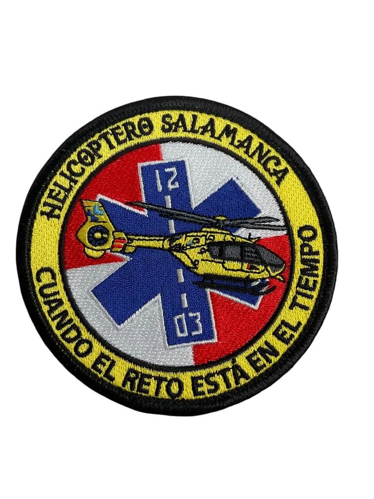 Spanish Salamanca Helicopter Medical Emergency Services Patch Spanish Salamanca Helicopter Medical Emergency Services Patch