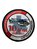 Spanish Air Ambulance Castilla La Mancha 10th Anniversary Helicopter Patch