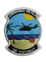 British Royal Navy Commando Merlin Operation Coconut 845 Naval Air Squadron Patch