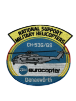 German Navy Donauworth Eurocopter CH-53G/GS National Support Military Helicopters Patch