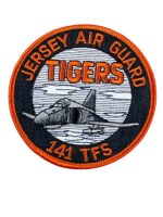 US USAF 141 TFS Jersey Air Guard Tigers Squadron Patch