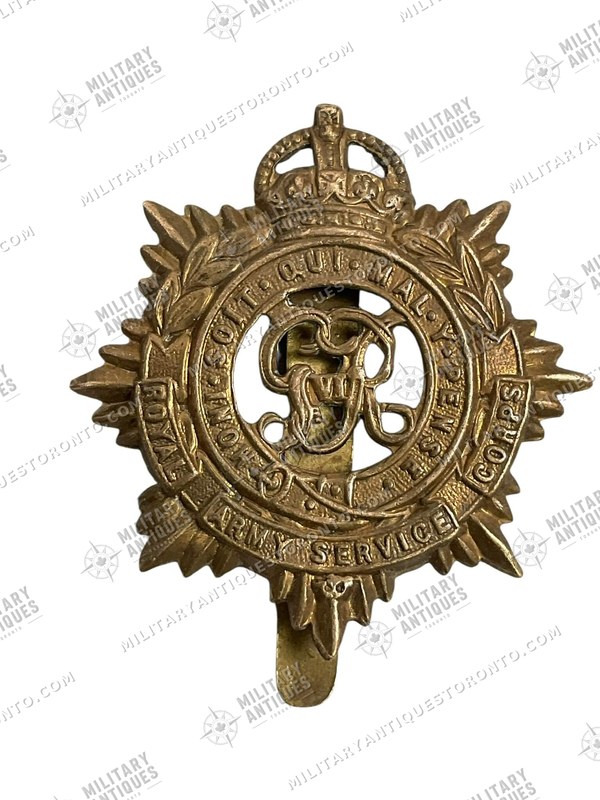 WW2 British Royal Army Service Corps RASC Cap Badge - Military Antiques ...