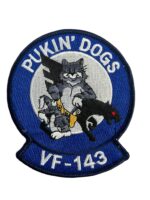 US USN Navy F-14 Tomcat Pukin' Dogs VF-143 Squadron Patch