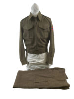 WW2 Canadian Army Battledress Jacket and Trousers Size 10 Dated 1945