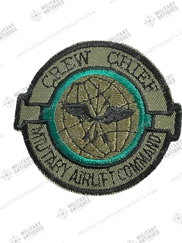 US USAF Military Aircraft Crew Chief Command Patch - Military Antiques ...