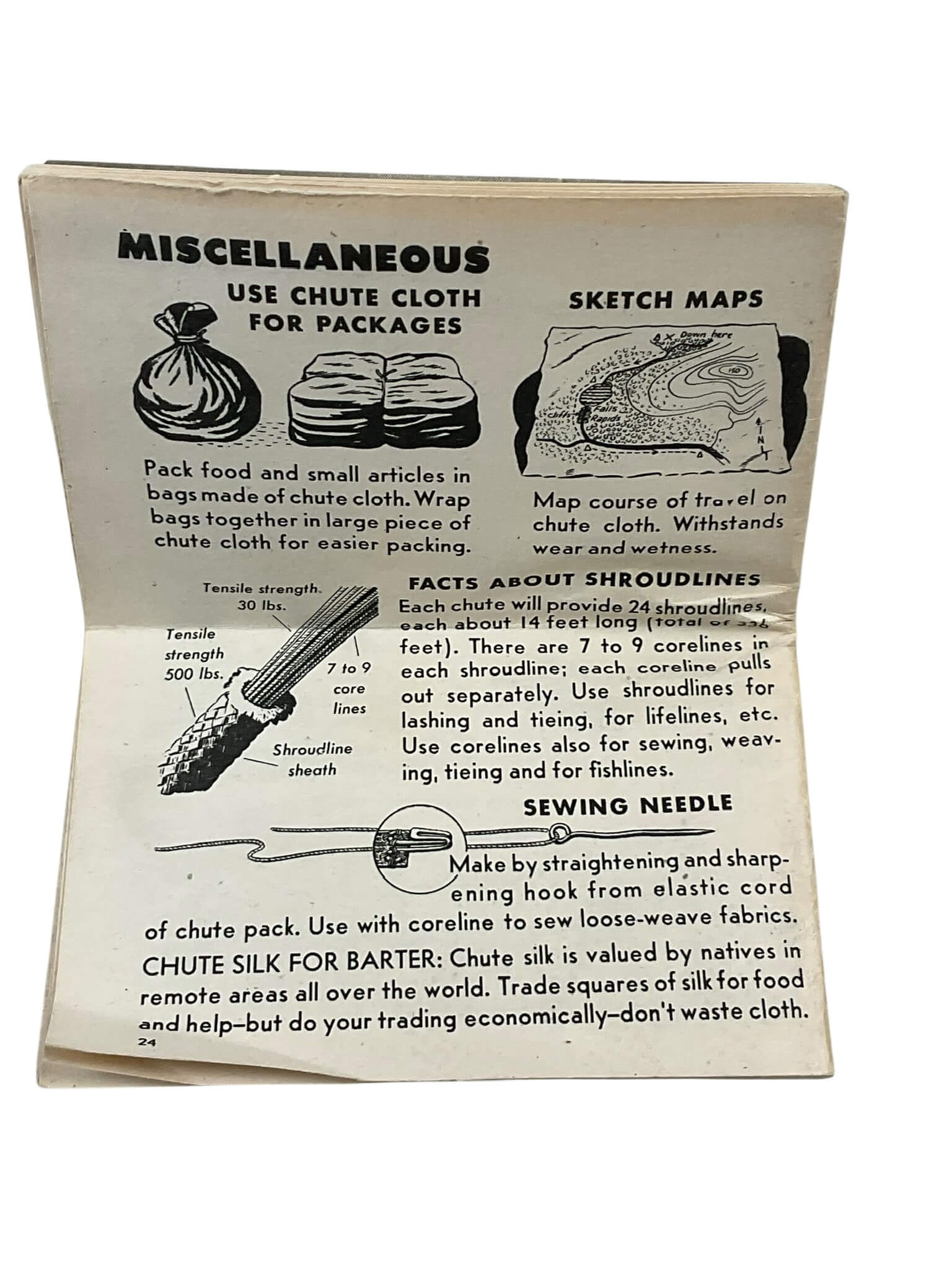 WW2 US USAAF Parachute Pack Manual WW2 US USAAF Parachute Pack Manual