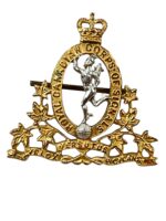 Royal Canadian Corps of Signals RCCS Officer's Cap Badge