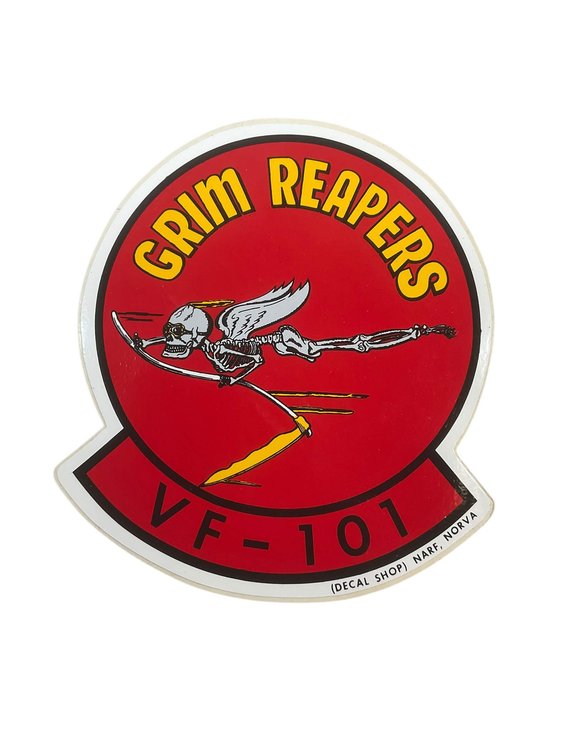 US USN Navy Grim Reapers VF-101 Sticker US USN Navy Grim Reapers VF-101 Sticker