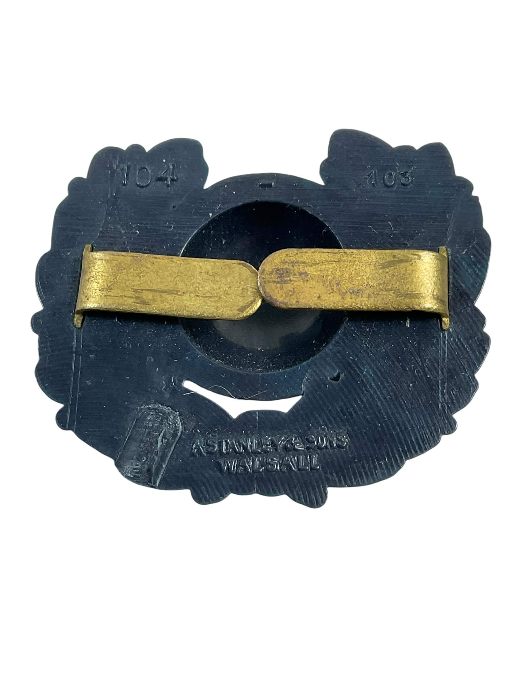 WW2 British Royal Marines Bakelite Collars Insignia Pair WW2 British Royal Marines Bakelite Collars Insignia Pair