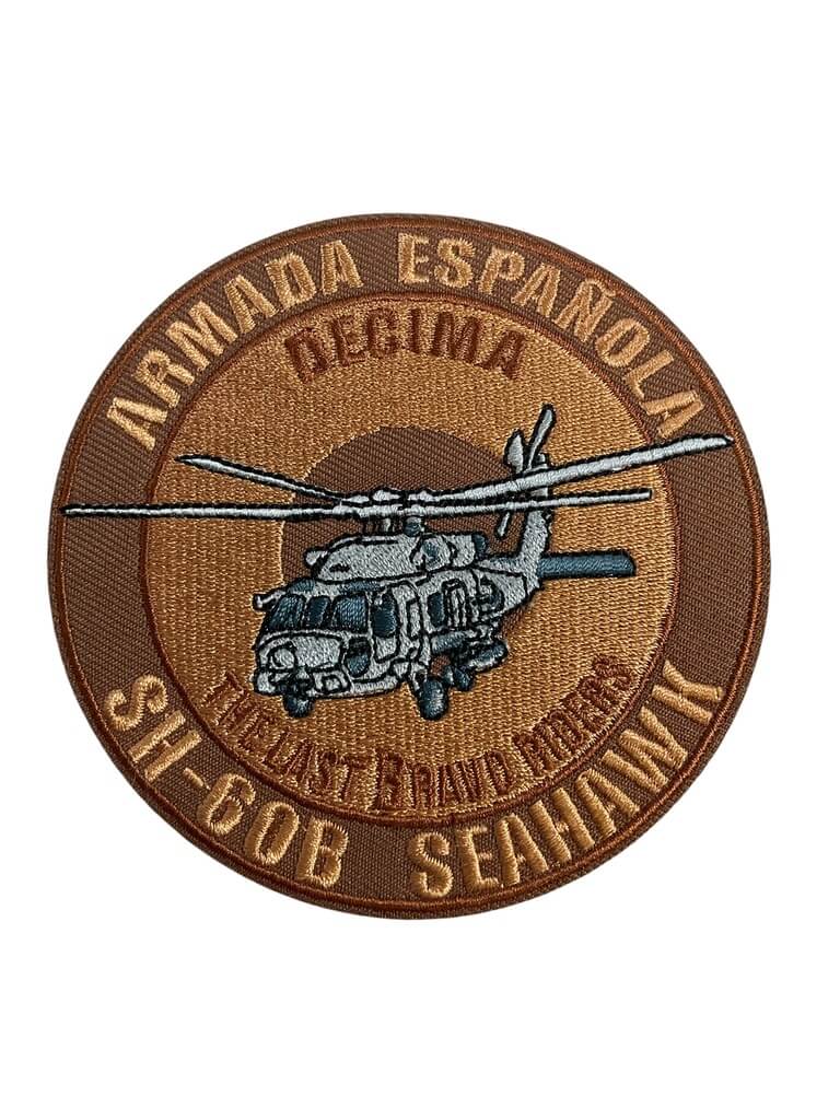 Spanish Navy SH-60B Seahawk 10th Aircraft Squadron Patch Spanish Navy SH-60B Seahawk 10th Aircraft Squadron Patch