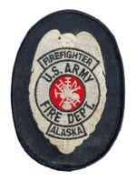 US Army Alaska Firefighter Fire Department Patch
