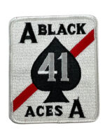 US USN Navy F-14 Tomcat VF-41 Black Aces Squadron Patch