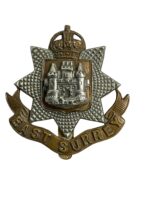 WW2 British East Surrey Regiment Cap Badge