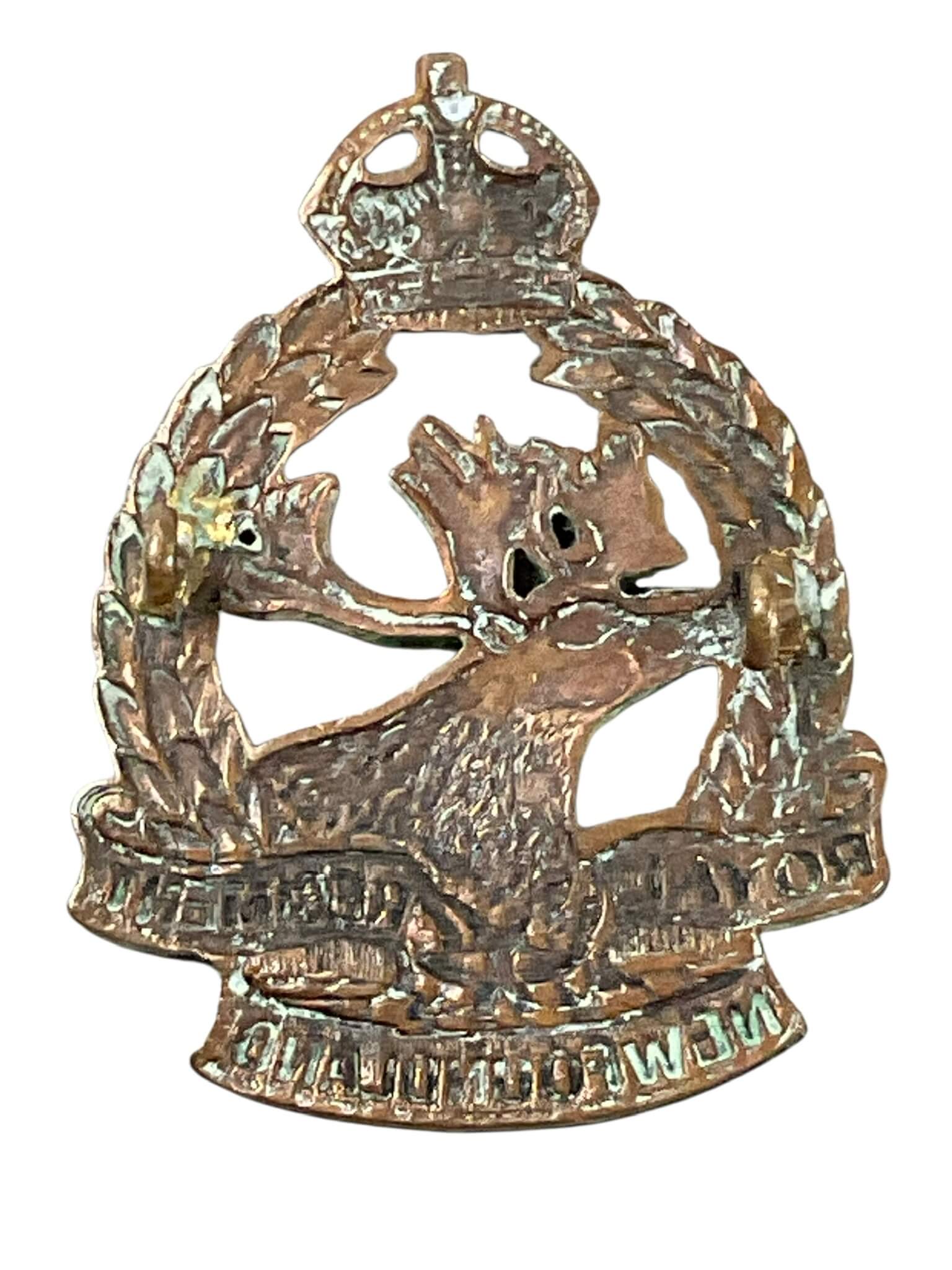 WW2 Canadian Royal Newfoundland Regiment Cap Badge WW2 Canadian Royal Newfoundland Regiment Cap Badge